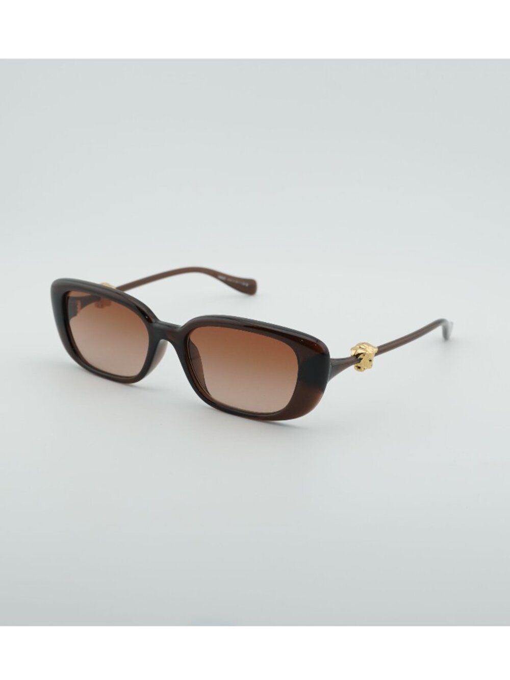 Versace VE4504D 533213 Sunglasses Brown Rectangle Frame, Brown Lenses